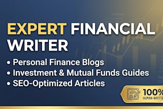 write finance, investment, and personal finance blog articles