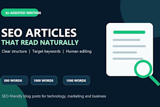 write SEO optimized ai articles and blog posts