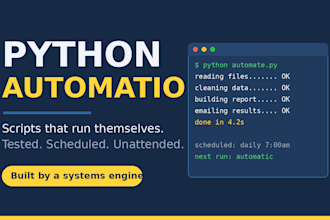 build a python automation script for any repetitive task