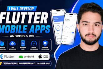 build a custom flutter app for android and ios mobile development