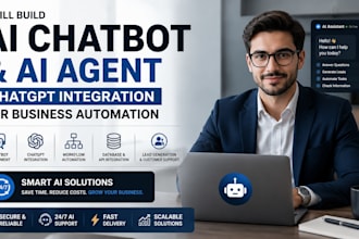 build ai chatbot ai agent chatgpt  integration  for ai automation business