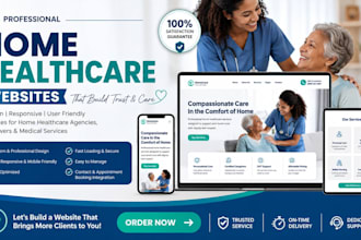 design a modern medical, home healthcare, hospital, dental website in wordpress