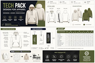 create professional apparel tech packs