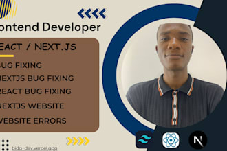 debug and fix issues in react and nextjs applications