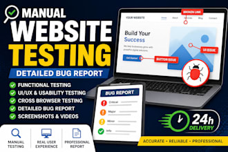 manually test your website or saas and find bugs