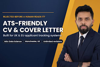 write an ats resume or CV and cover letter for UK, US and eu jobs