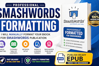manually format your ebook for smashwords publication