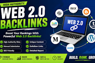 create high authority web 20 backlinks for seo