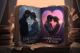 design a minimalist poetry book cover, romance book