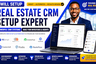 setup resimpli propstream investorfuse flipster freedomsoft podio realeflow crm