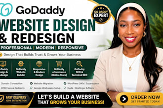 design godaddy website redesign godaddy website develop godaddy website expert