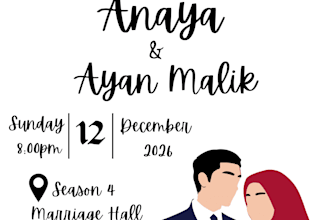 design elegant digital wedding cards and invitation cards