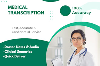 do accurate medical transcription and audio typing