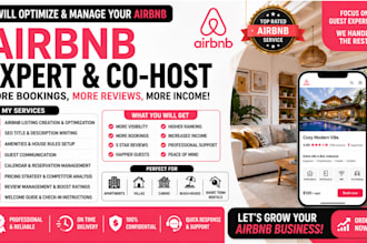 be your airbnb virtual assistance and co host for more bookings