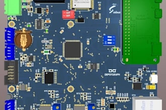 design esp32 pcb, stm32, rf pcb, nrf52, lora and review pcb using altium dfm pcb