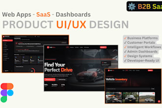 design professional saas website and web app UI UX
