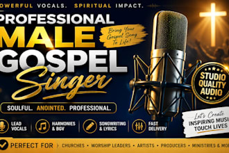 be your gospel singer christian soulful worship vocalist demo lead choir bvg