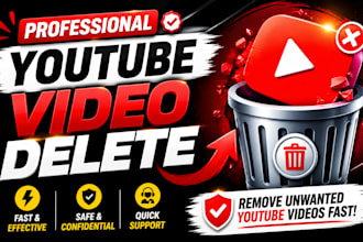 remove youtube videos professionally, fast video deletion service