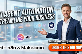 build ai agent automation using n8n and make