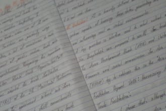 create aesthetic handwritten notes and study materials