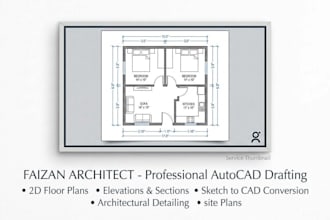 do autocad drafting, floor plans, and civil engineering drawings