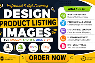 design product listing images for amazon shopify ebay etsy product images design
