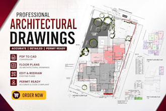 draw autocad site plans, plot plans, permit drawings and property layout plans