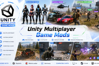 create custom unity multiplayer game mods, character mods, and vehicle mods