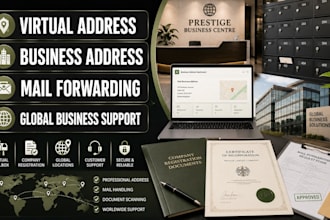 provide registered company virtual business address consulting llc registration