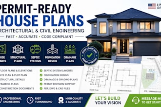house permits, structural plans, septic systems, foundation design, drainage