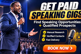 find paid speaking opportunities and generate qualified leads