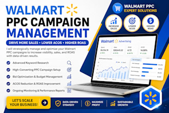 manage and optimize walmart PPC ads to increase sales and roas