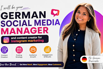 be your german social media manager and content creator for instagram marketing