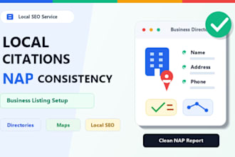 build local citations with nap consisency for local seo, business listing