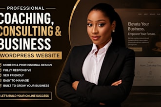 build coaching, consulting and business wordpress website