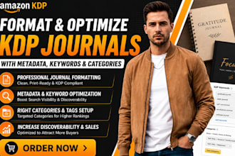 format and optimize amazon KDP journals with metadata keywords and categories
