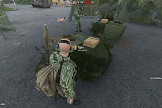 design a complete arma reforger server with experience base on loadout