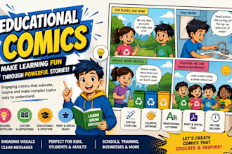 create engaging educational comics for kids schools and businesses