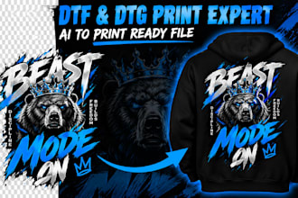 convert your design to halftone for dtg dtf high quality print