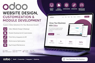 design odoo website odoo custumization and integration module development