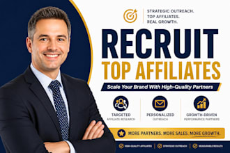 recruit affiliates to grow your affiliate program fast