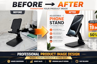design professional e commerce product image