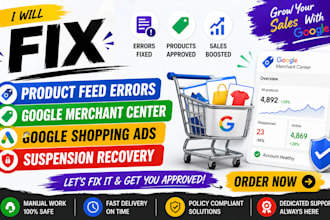 fix product feed error, google merchant center, shopping ads,misrepresentation