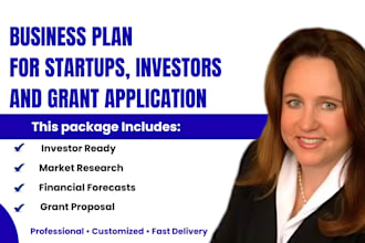 write investor ready business plan for startups and US grants in los angeles