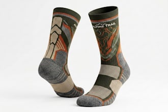 render 3d socks, 3d socks design, 3d socks product design, 3d footwear render