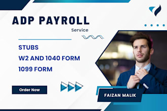 creat adp payroll, stubs, payslips, w2, 1099, and 1040 tax return