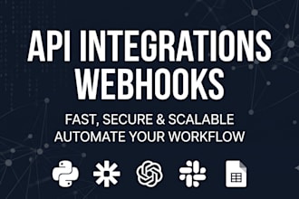 build custom API integrations, webhooks and data automations