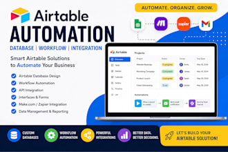 build airtable automation, database, workflows and integrations