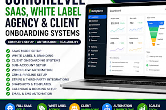 set up gohighlevel saas, white label agency, and client onboarding systems