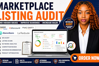 audit your amazon france cdiscount fnac darty manomano la redoute listing